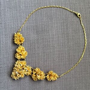 Gold “Kale” Leaf Cluster 3D Necklace